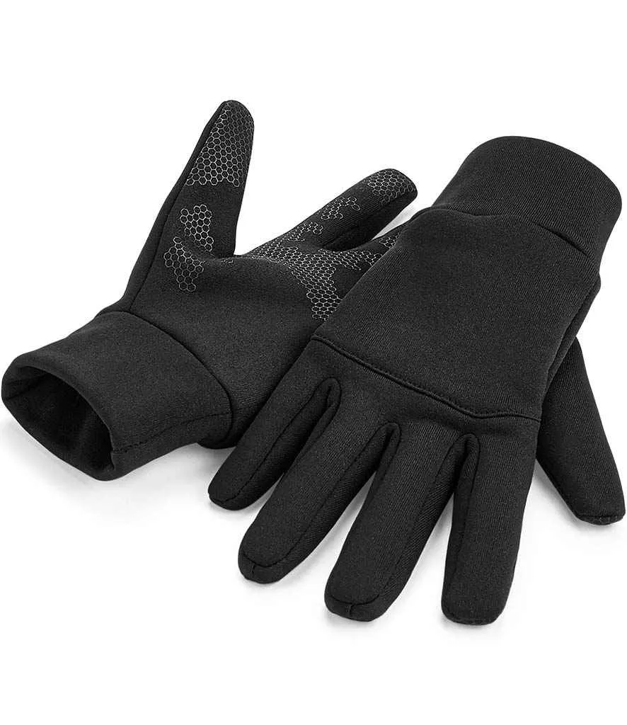 Beechfield Sports Tech Soft Shell Gloves | Black