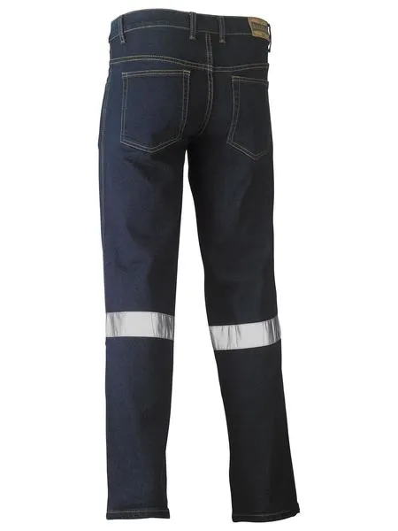 BISLEY BP6712T TAPED ROUGH RIDER STRETCH DENIM JEANS