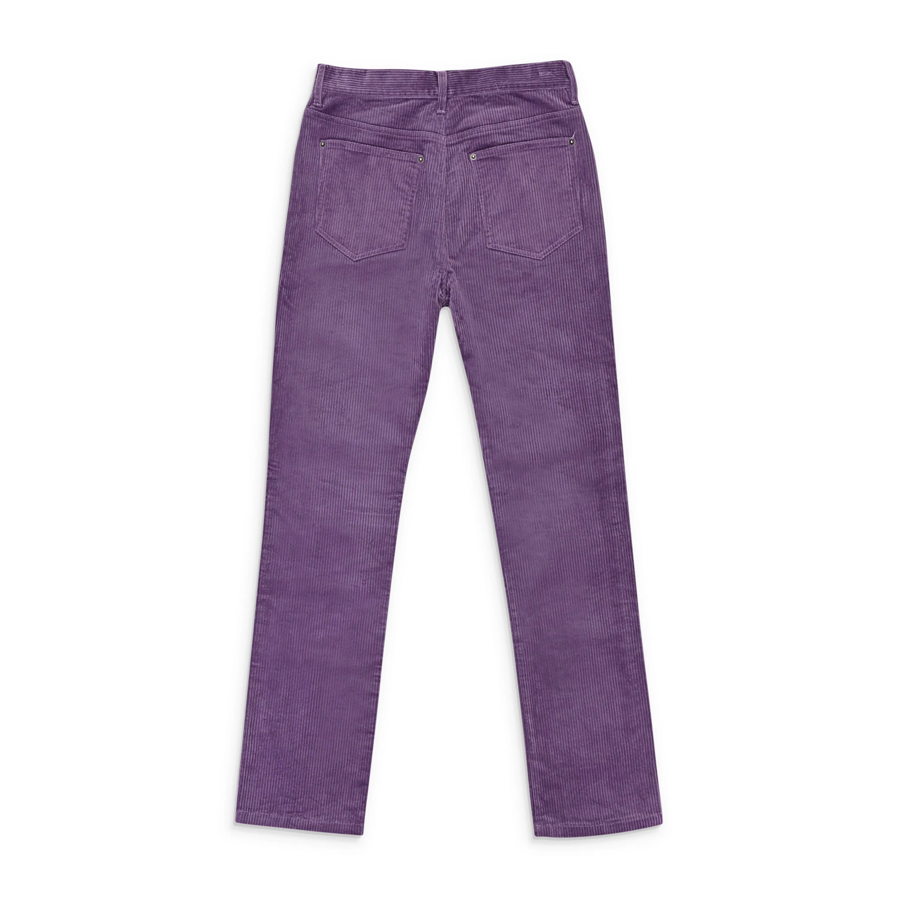 CALLIPYGIAN STRETCH CURDUROY PURPLE LACE-UP JEANS