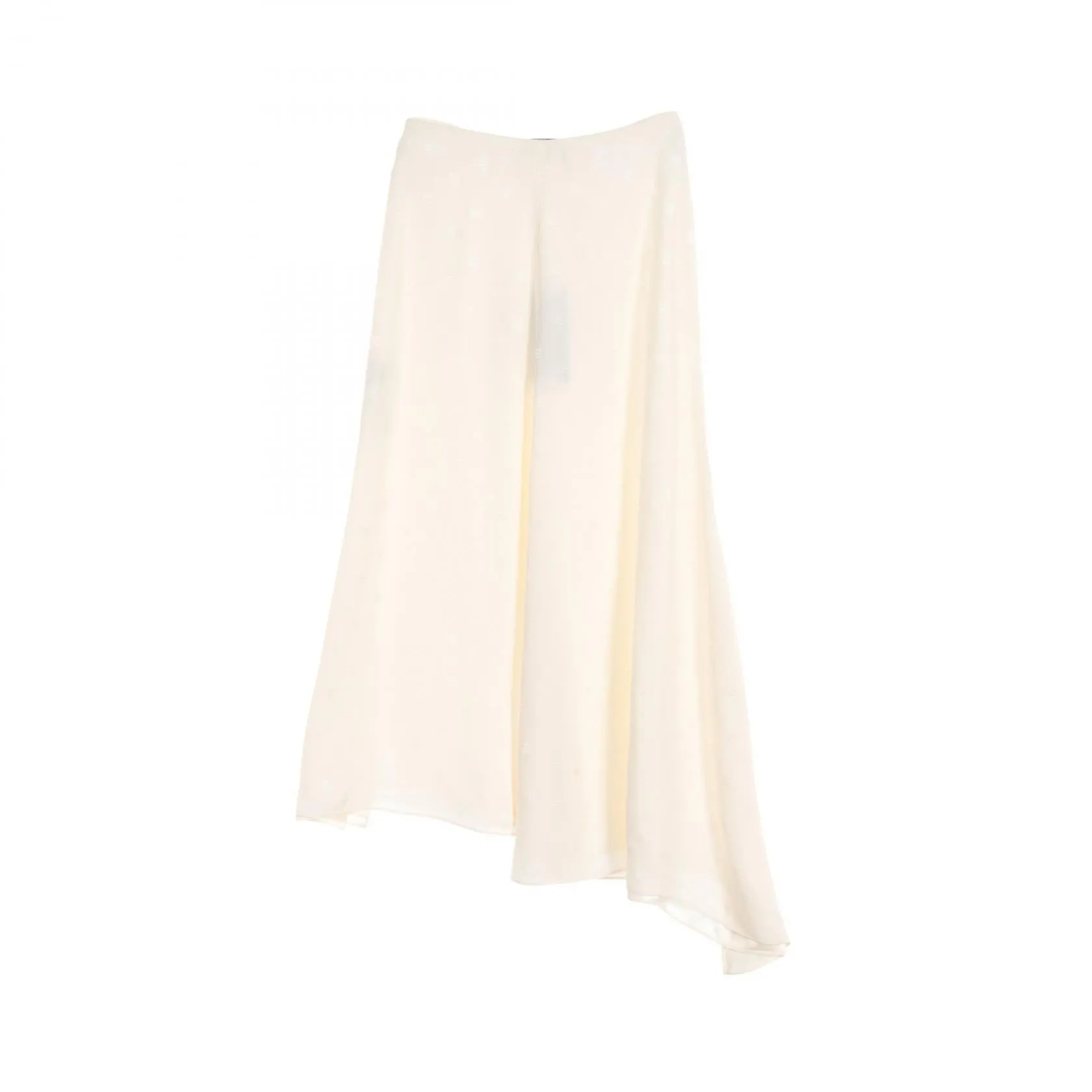 Fendi Silk Skirt Ivory FQ7235