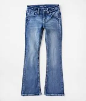 MISS ME GIRLS STEER HEAD POCKET LIGHT WASH JEANS